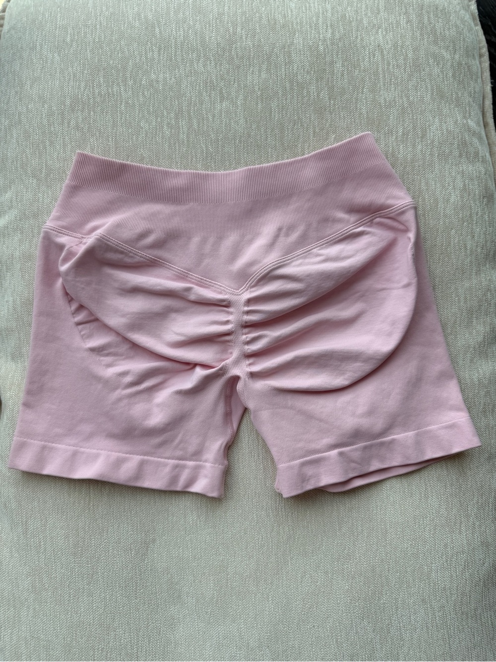 Light Pink Scrunch Butt Shorts